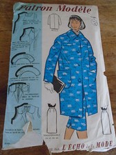  ANCIEN PATRON "  ECHO DE LA MODE JUPE ET VESTE LONGUE T 44 ANNEE 50/60