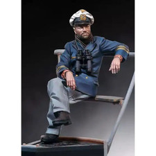 Maquette résine 1/18 90mm U-boat Submarine Captain WW2 non peinte
