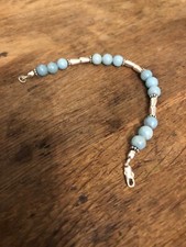 Ancien Bracelet Argent Aigue Marine Vintage