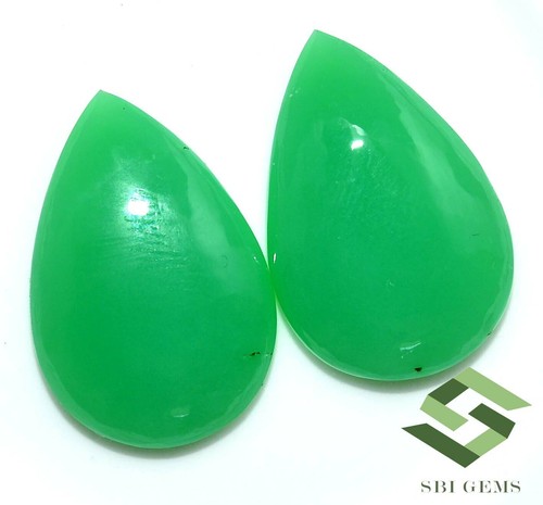 Paire cabochons en - de,