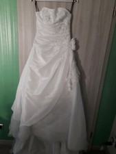 Robe de mariée blanche bustier Miss Paris modèle Flaubert Taille 38/40 