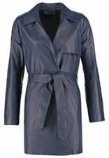 Manteau trench femme en cuir