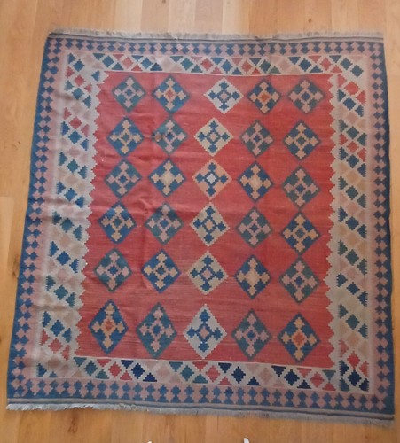 Tapis kilim laine tissé - en,