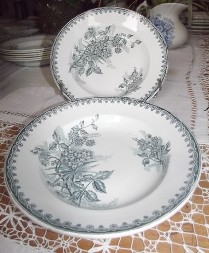 Assietts anciennes creuses - assietts,