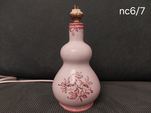 Ancienne lampe faïence - ancienne,