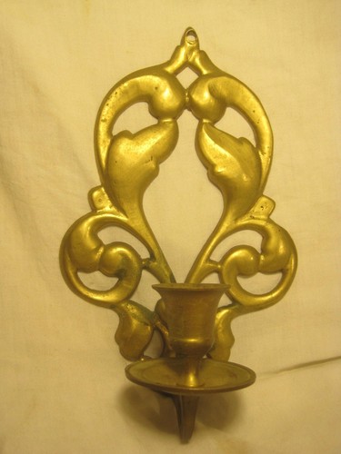 Vintage brass candle holder - vintage,