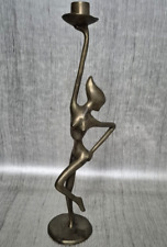Sculpture bougeoir statuette en Régule 35cm Africaine Art Déco modern design