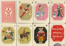 ANCIEN JEU DU MISTIGRI   :  LE POUILLEUX - LE CIRQUE