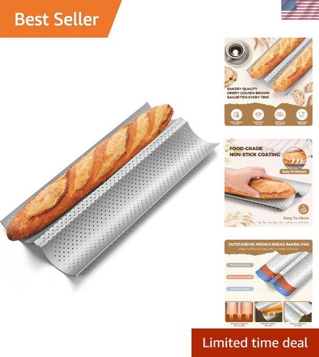Nonstick baguette bread pan - nonstick,