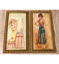 2 CHILDREN'S PICTURES-BIG EYES
