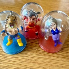 Lot de 3 porte-clés figurines