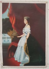 Carré Portrait Dame Peinte à