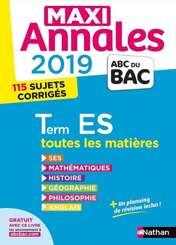 Maxi annales abc bac - 2019,