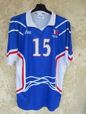 Maillot volley-ball équipe de FRANCE porté NGANGA n°15 ASICS vintage shirt XXL