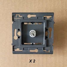 Lot de 2 mécanismes Prises TV simples - à vis - LEGRAND SAGANE 84320
