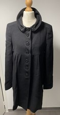 Burberry black wool coat femme