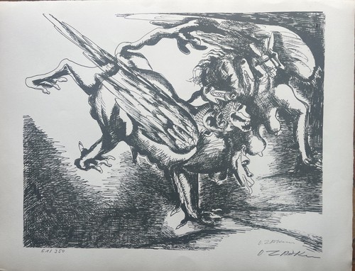 Zadkine ossip lithographie - ossip,