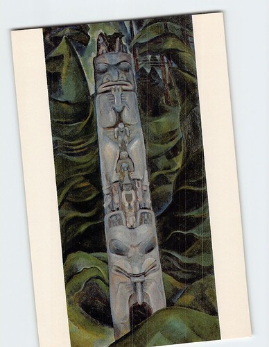 Postcard totem and - forest, by