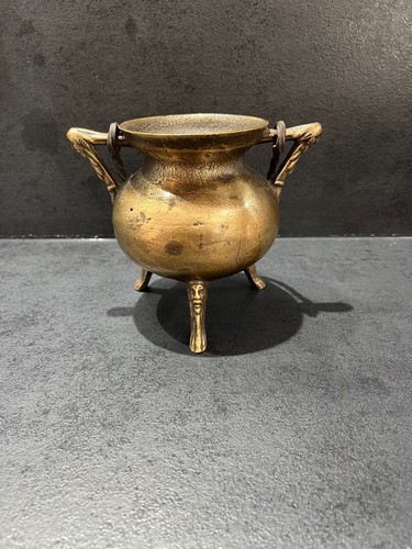 Chaudron tripode bronze - tripode, en