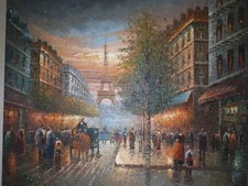 Huile et couteau sur toile