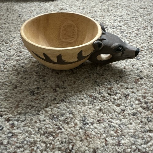 Hand carved cup scandinavian - carved,
