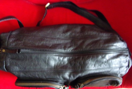 Sac cuir véritable noir - véritable,