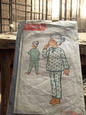 Rare patron de couture vintage ancien, collection rétro, marque Ancienne, origin