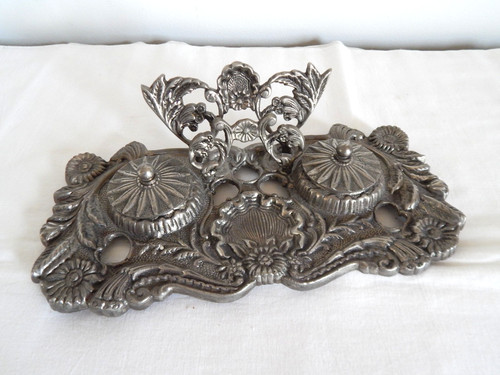 Ancien encrier porte - encrier,