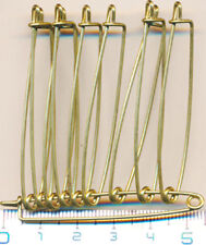 Epingles pour insignes, 55 millimètres, lot de 10 exemplaires (10150)