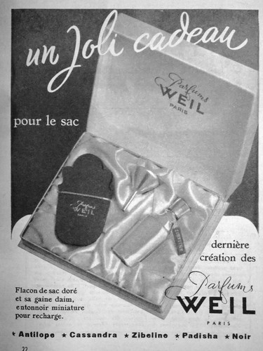 Publicité 1953 parfums weil - 1953,