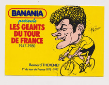 CYCLISME carte cycliste géants du Tour de France BERNARD THEVENET Dessin PELLOS