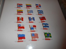 Lot de 15 drapeaux Biscuits l'Alsacienne Américorama