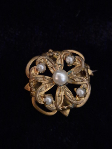 Broche ancienne art nouveau - art,