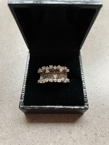 Bague pavée blanc - bague,