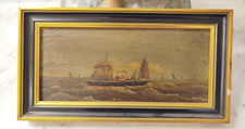 JOSEPHINE MARY Huile Sur Bois XIXe Tableau Bateau Voilier Marine 23mag 11/06