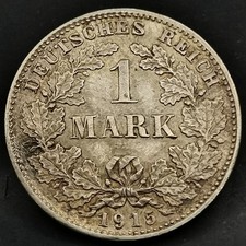 1 MARK 1915 D MUNICH ARGENT