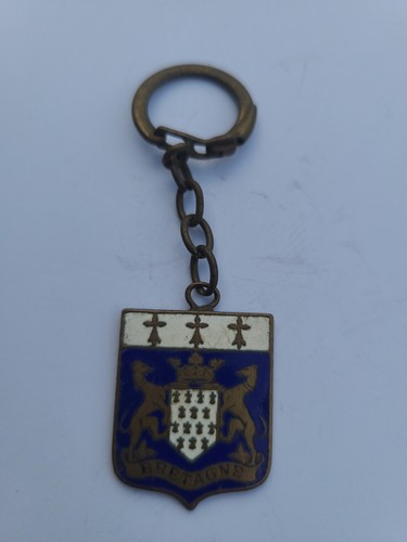 Rare porte clé metal emaille - clé,