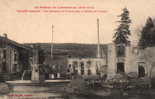 Cpa vallois bombardé m - cpa,