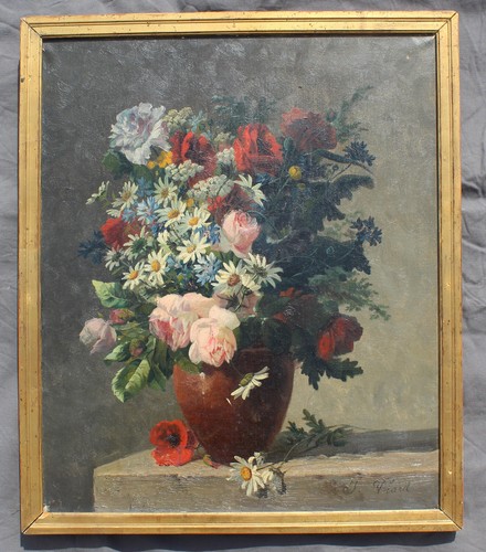 Tableau huile sur - , signé