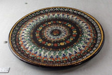 Ancienne grande assiette / plat, céramique / émaux, Thoune Suisse