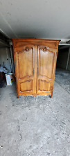 armoire Louis xv en bois massif noyer très bonne état avec clé d origine