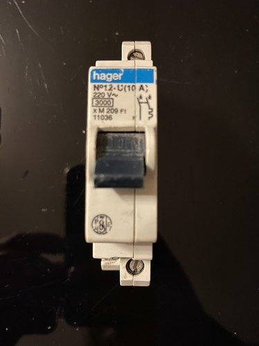 Disjoncteur hager 10a - hager, 1p+n