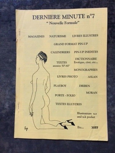 CURIOSA/EROTISME/CATALOGUE
