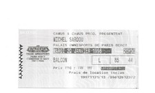 RARE / TICKET BILLET CONCERT -