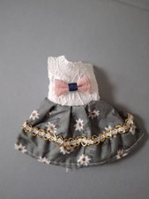 Robe grise fleurs avec - robe,