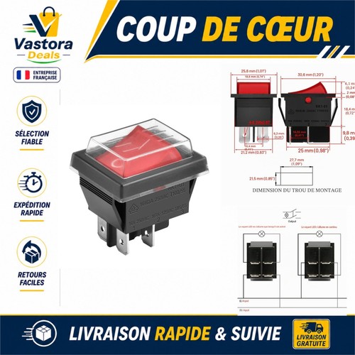 Interrupteur bascule off - à, on-off