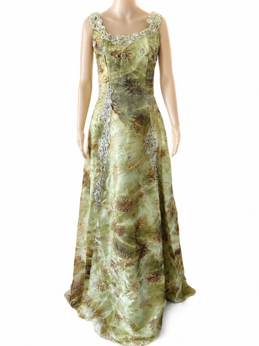 Robe longue élégance - Élégance, verte