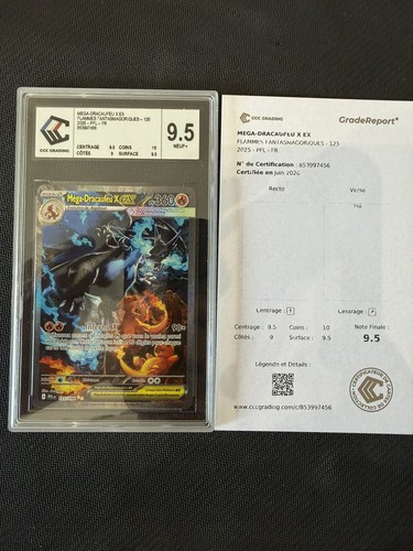 Carte pokémon méga - pokémon, méga-dracaufeu