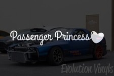 Passenger Princess Sticker