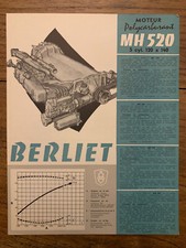 Brochure BERLIET Moteur